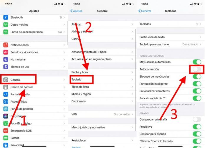 desactivar el corrector de WhatsApp en iOS