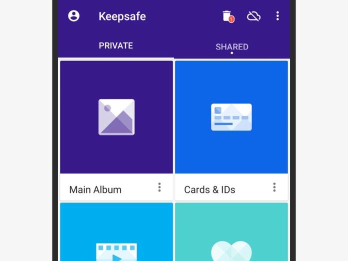 Keepsafe para Android e iOS