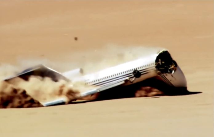 El Boeing 727 que fue estrellado intencionalmente para un experimento científico