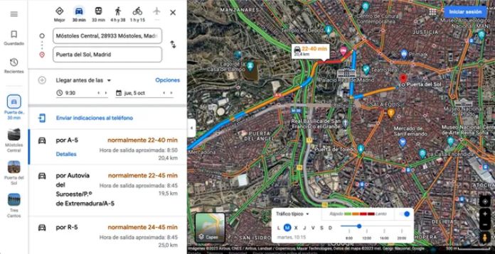 Google Maps: el experto en identificar la mejor ruta