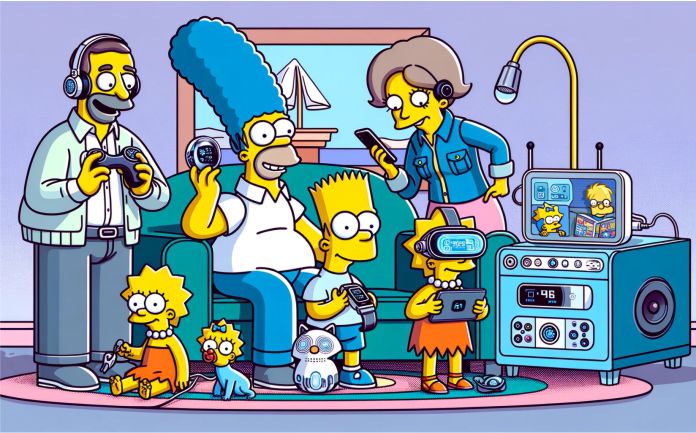 El recorrido tecnológico de Los Simpson